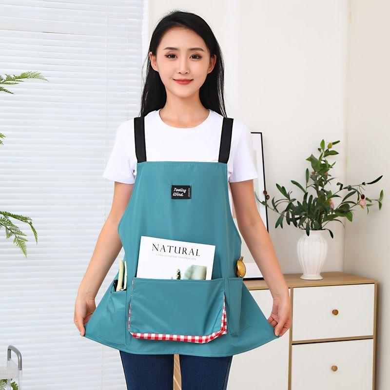 Summer Short-style Apron, Lightweight, with Multiple Pockets, Water-resistant and Oil-resistant Apron
