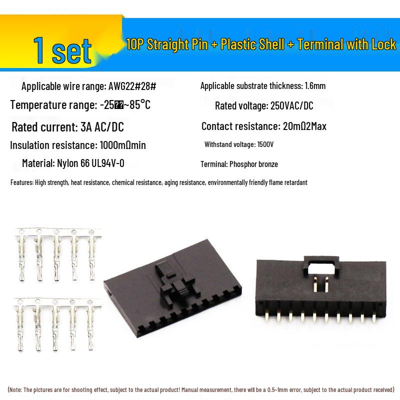 2.54 Lockable DuPont Connector: 2P & 3/4/10P Straight/Bent Pin Header MX2.54 Socket