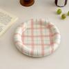 Cute Korean Ceramic Plate Unique Plate For Cake Food Dinner Breakfast Dessert Salad Decorative Dish 8 Inch Table Decorations