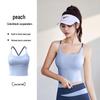 Letní nahý pocit jóga křížená camisola sportovní podprsenka