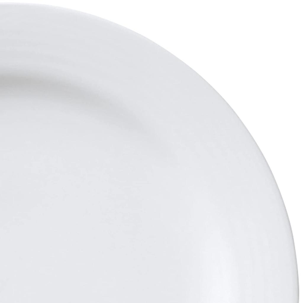 Noritake Fine Porcelain Plate, 27cm, Arctic White, Microwave and Dishwasher Safe, 1 Plate, 91520/4000
