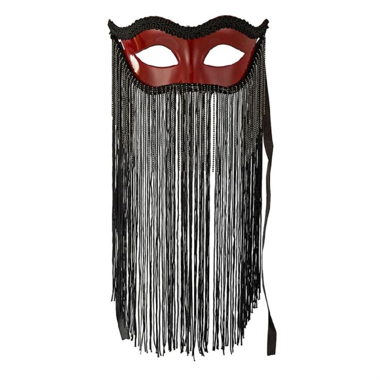 Masquerades Mask with Flower Tassels Veil Cosplay Mask Mardi Gras Mask Evening Ball Prom Mask Lace Foxes Cats Face Mask