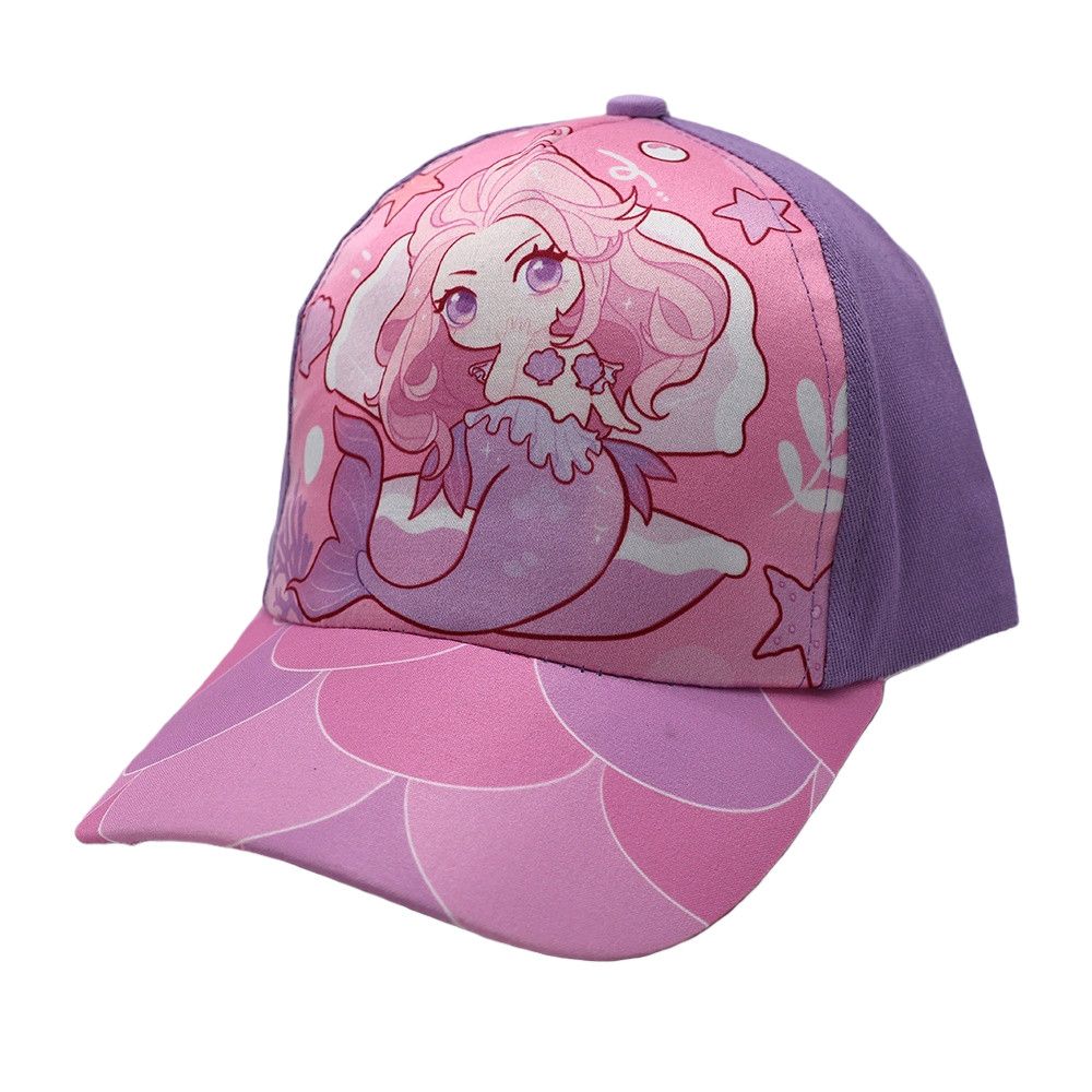 Cartoon Princess Patterned Baseball Cap - Cute Princess Patterned Sun Hat for Children - Beret-style Hat