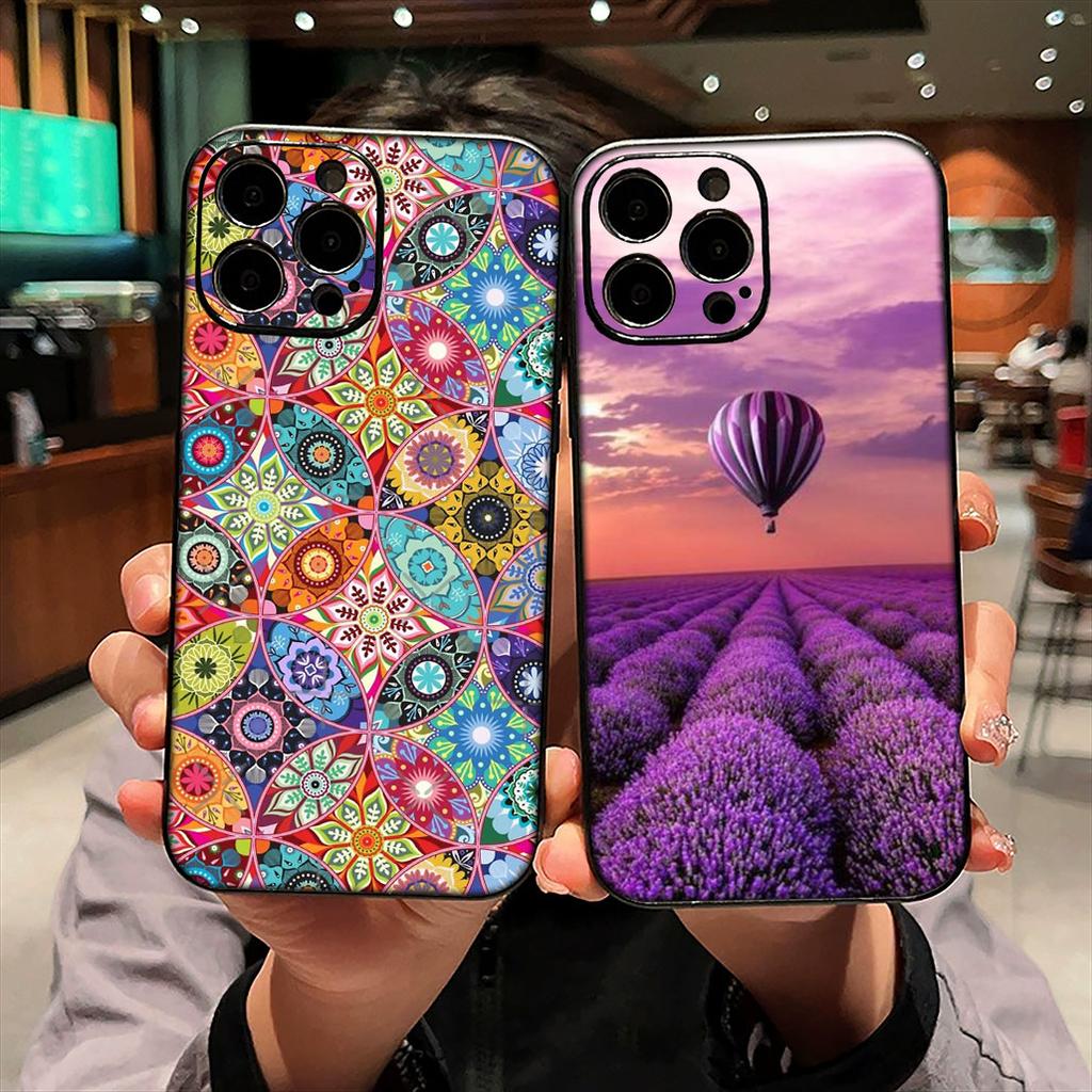 For Samsung Galaxy A07 A13 A12 A23 A50 A51 A52 A53 A70 A71 A72 A04 Note 20 9 8 10 Case Floral Paisley Flower Mandala Texture