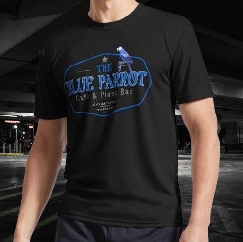 The Blue Parrot Active Logo T-Shirt Funny Size Mode American T-shirt 3XL