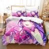 Comforter New Oshi No Ko Bedding Set Cartoon Anime Three-Piece Set Adult Kid Bedroom S 3D Kawaii Girls Colcha De Verano Cam