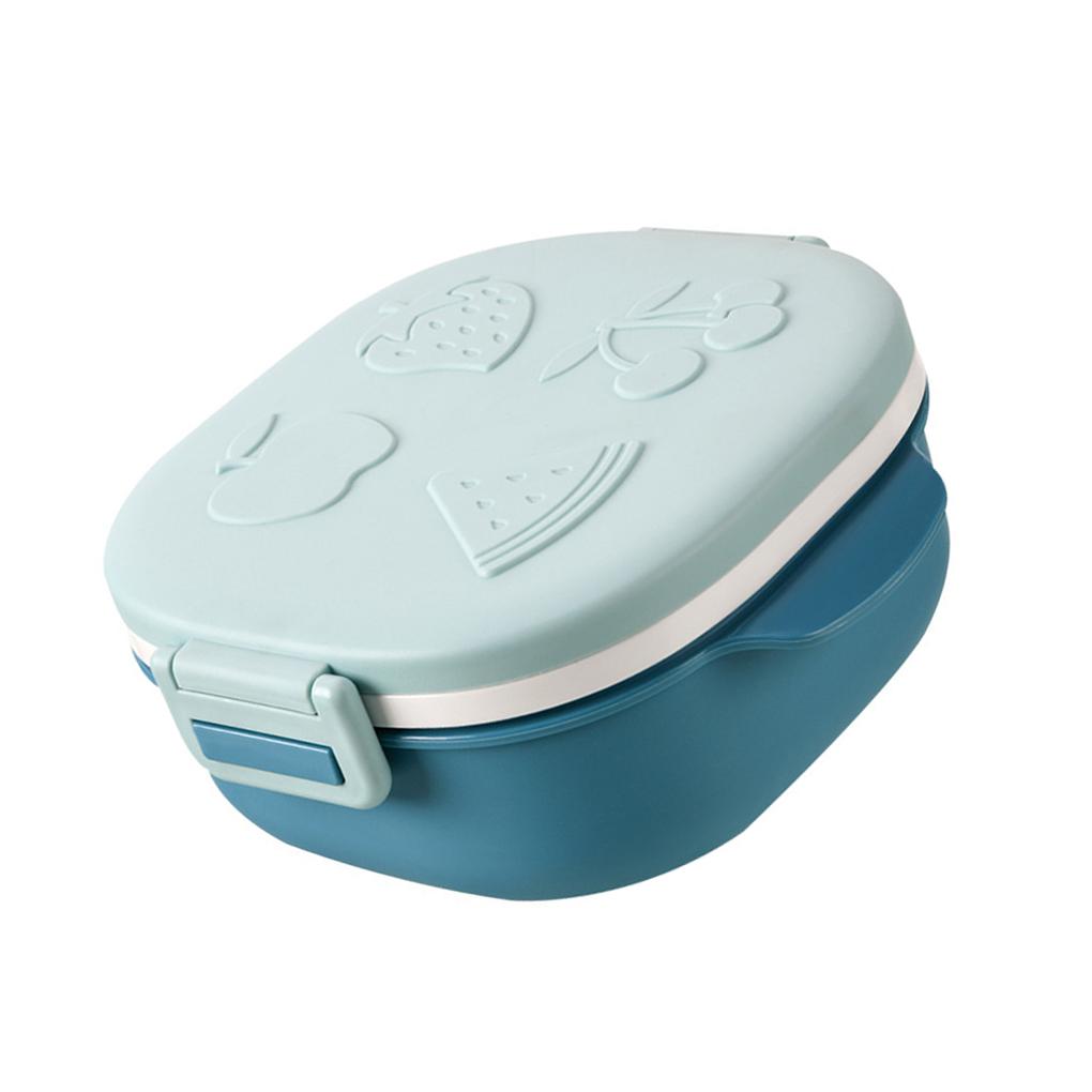 

Ланч-бокс для дома, офиса, школы, 400 мл, контейнер для еды из нержавеющей стали, контейнеры для переноски, контейнеры для хранения еды синий