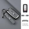 Compatible Dongfeng Fengguang 580 E380 Remote Key Cover: Metal Protective Shell with Leather Wrap for 2016/2017 Models