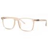 Full Rim Square Transparent Light Brown Smartbuy Collection Deua 218262 C3 Fashion Unisex Eyeglasses
