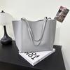 2026 Women's Handbag 2-piece Set PU Leather Large Capacity Magnetic Sealing Daily Leisure Shoulder Bag Solid Color Shopping Bag