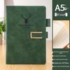 A5 Sheepskin Leather Business Notebook – Thick, Soft Cover for Meetings & Records