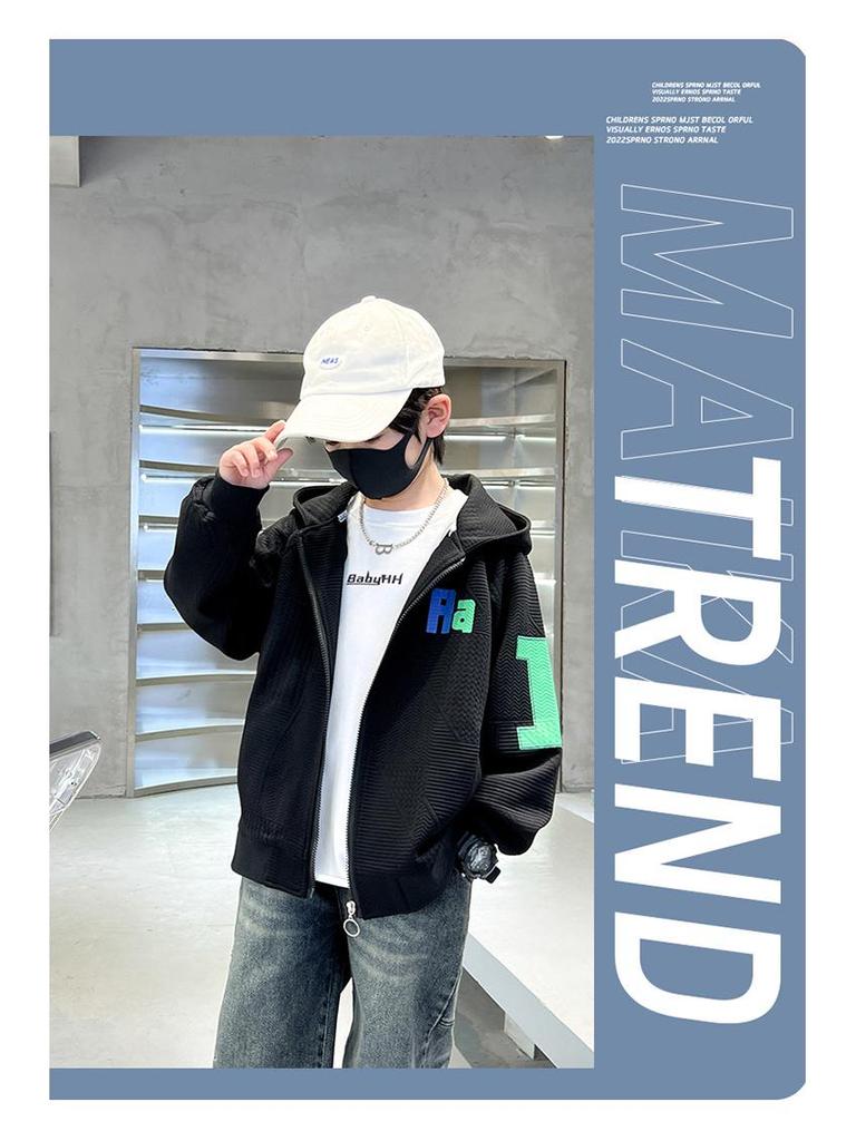 Boys' Hooded Sweatshirt 2025: Spring & Autumn Fashion for Kids