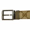 Great GUCCI belt Silver pin buckle beige leather mens Used