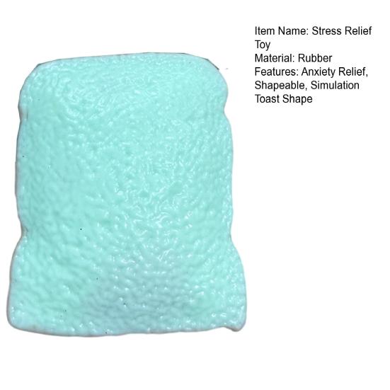Simulation Toast Squeeze Toy Stress Anxiety Relief Shapeable Bread Sensory Toy Soft Stretchy Simulated Food Pinch Fidget Toy