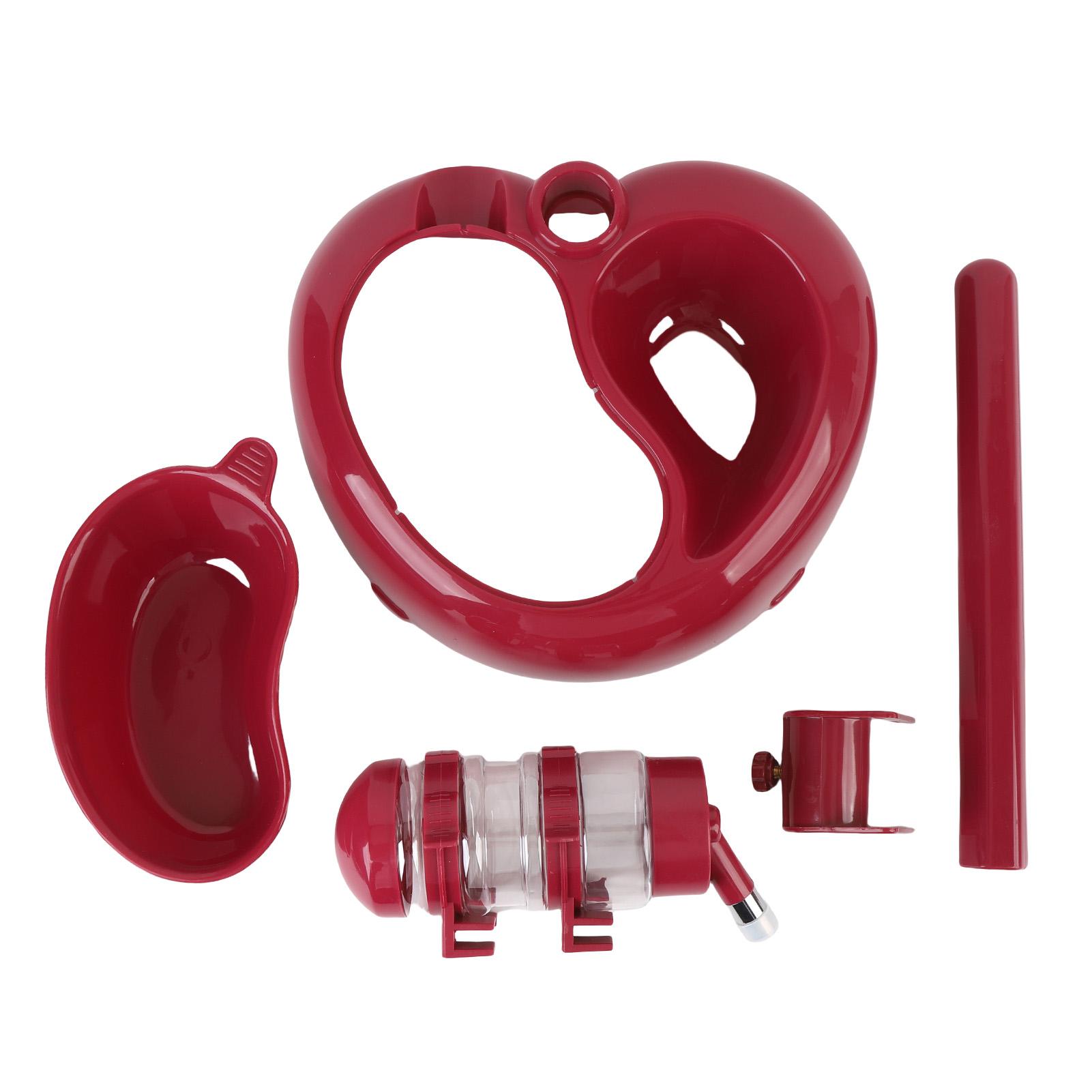 

Диспенсер для воды для домашних животных, регулируемая высота, миска-диспенсер для собак в форме сердца вино красного