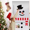 Christmas Fridge Sticker Holiday Snowman Expression Home Party Ornaments Decorat