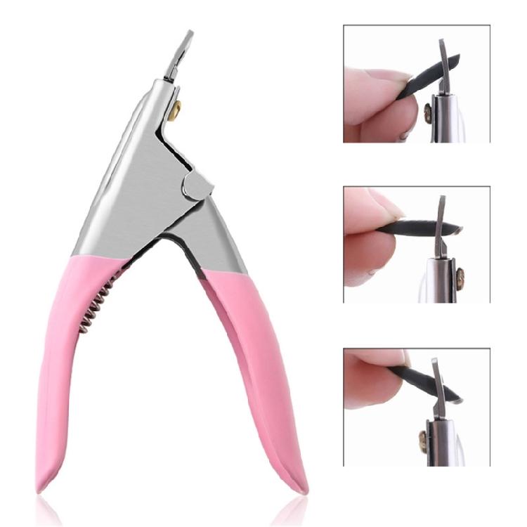 Professional Nail Art Clippers Special Type U False Tips Edge Cutter Manicure Adjustable Stainless Steel Nail Art Tool