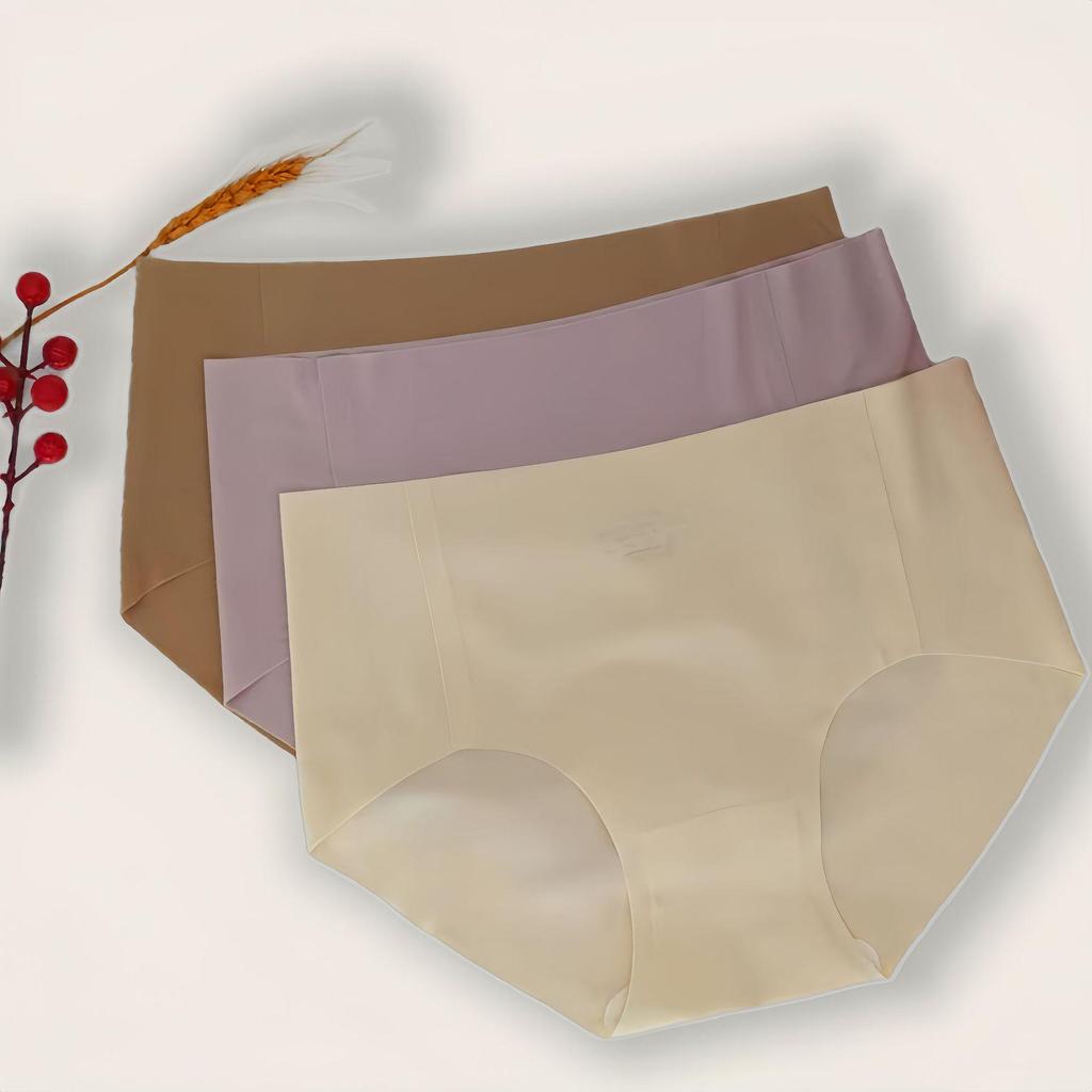 Ultra-Thin Ice Silk Quick-Dry Seamless Women's Yoga Fitness Underwear with Pure Cotton Crotch