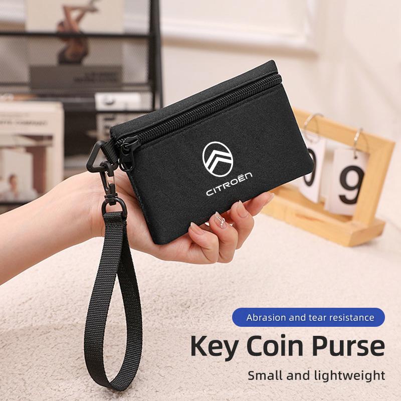 Car Logo ID Credit Bank Card Holder Wallet Small Money Case Wallet Coin Purse Card Bag For Citroen C4 C3 C5 C2 Celysee Berlingo