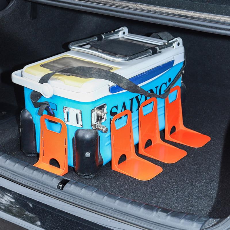 2Pc Car Back Auto Trunk Fixed Rack Holder Stand Shake-Proof Organizer Fence Storage Holder Adjustable Distance Storage Box Fixer