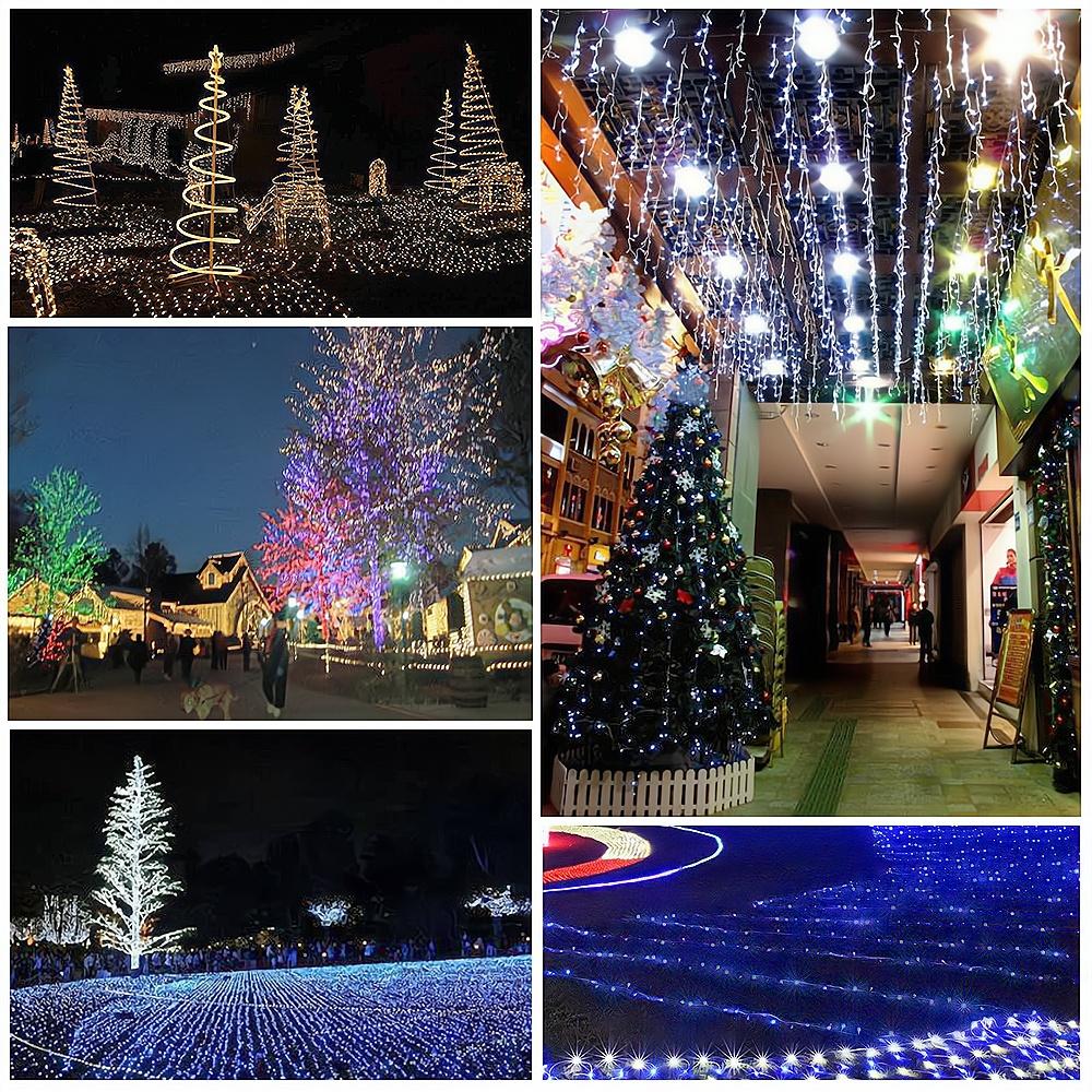 10M 100LED Home Decoration Holiday Light RGB Led Outdoor Party Wedding Christmas Lightings Garden Lights 220V EU 110V US Plug