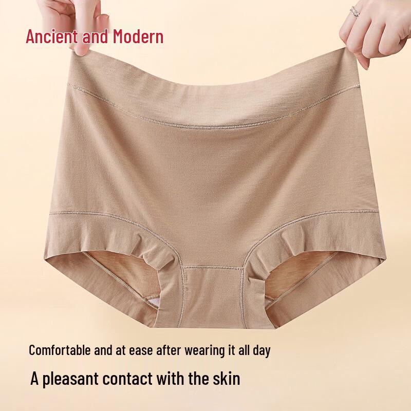 GUJIN Women's Modal Seamless High-Waist Underwear 3-Pack