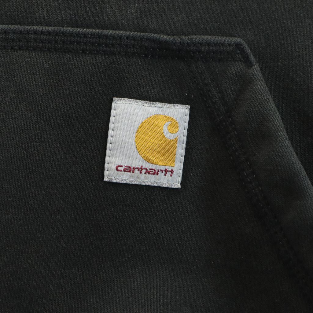 carhartt Long Sleeve Sweatshirts XL Black TS0615-M Fleece-lined Men's Used