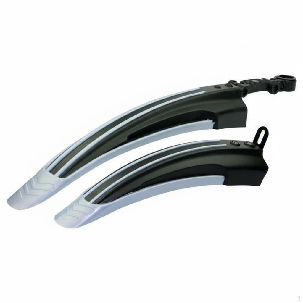 Mountain Bike Mudguard Set PP Material Screws Included Front and Rear Fenders Red