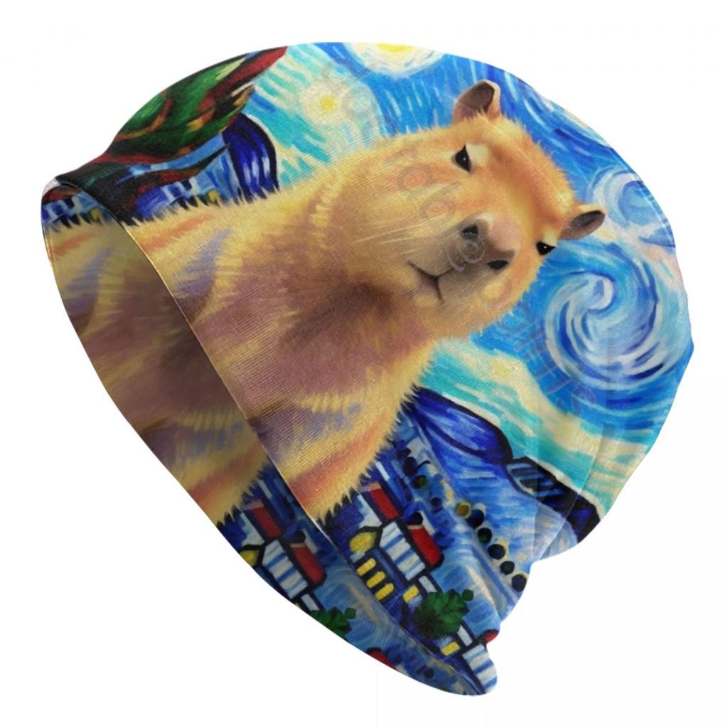 Custom Capybara Beanie Cap Unisex Winter Warm Bonnet Femme Knitting Hats Hip Hop Outdoor Ski Skullies Beanies Caps For Unisex Women