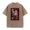 Chainsaw Man Anmie Tshirt Denji And Power Hayakawa Aki Print Men Women Washed Cotton Tshirts Harajuku Unisex Oversized T Shirt