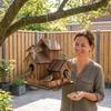 Thickened Wooden Bird House Incubation Box Bird Villa Nest Creative Bird Breeding Box  Backyard