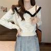 Long-sleeved Sweater Women's Autumn and Winter Doll Neck Short Design Top Sweater