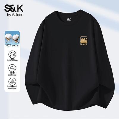 Baleno Men's S&K Pure Cotton Long Sleeve T-Shirt