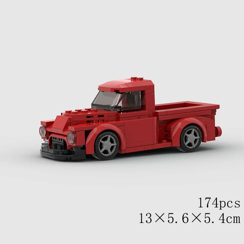 MOC Speed Racing Car SUV Pickup GT500 G63 RX7 Technical Building Blocks Super Race Bricks Kid Toy
