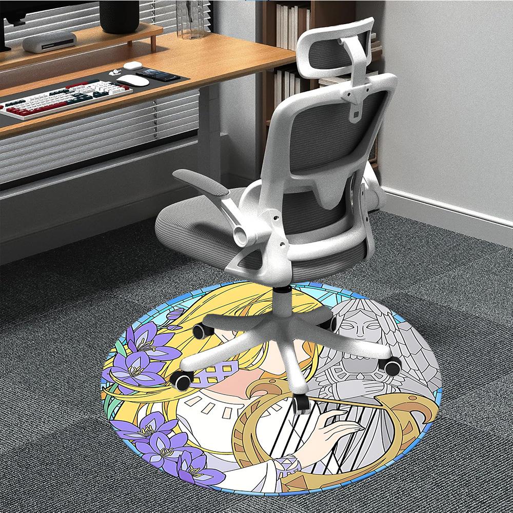 

1pc Legend Zelda Office Round Area Rug, Under Office Chairs Bedroom Living Room Home Decor, Room Decoa1016251 80cm by 80cm