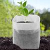 8X10Cm 100Pcs Biodegradable Seed Nursery Bags, Non-Woven Plants Growbags, Fabric Seedling Pots Plants Pouch, Home Garden Supply