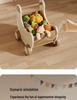 Banana-Themed Children's Toy Cart: Early Education Puzzle & Role-Playing Storage Organizer