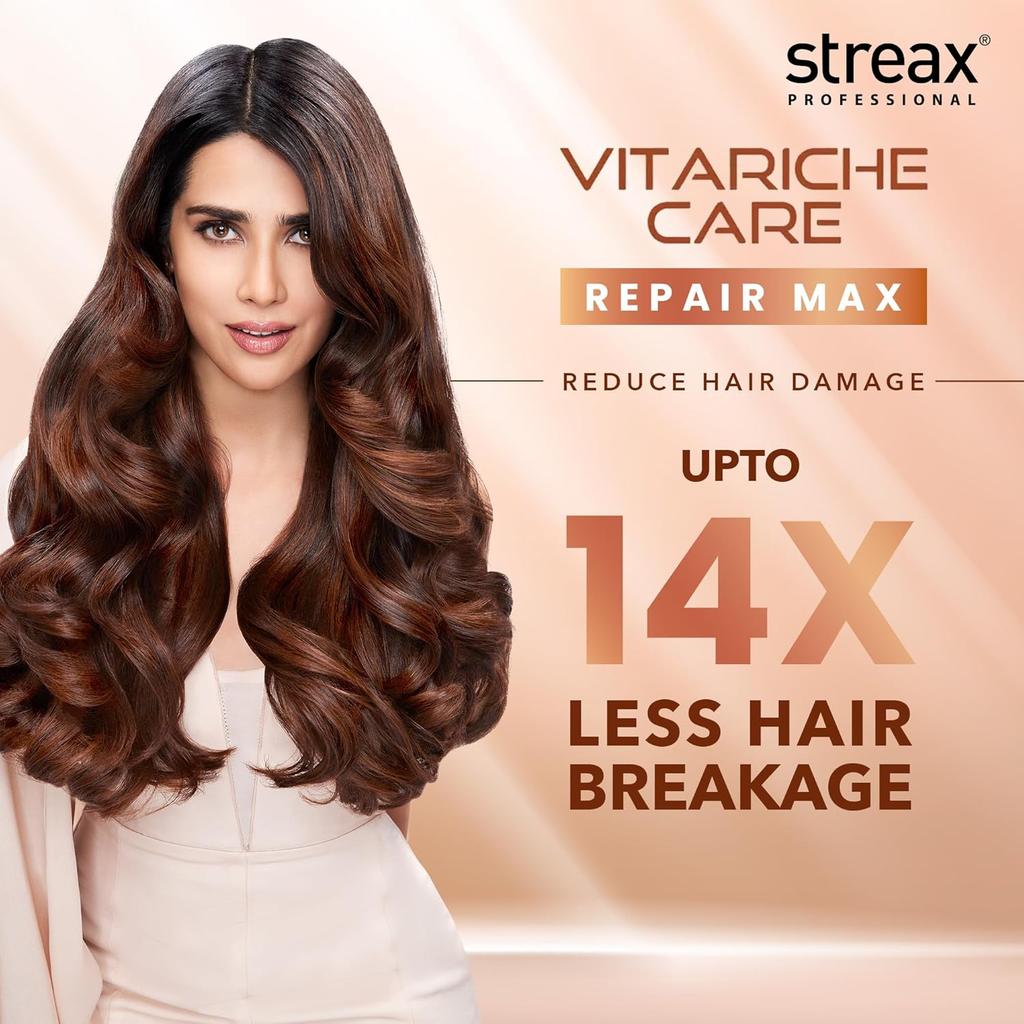 Streax Professional Vitariche Care Repair Max Hair Mask 200gm for Damaged Dry Hair Men Women