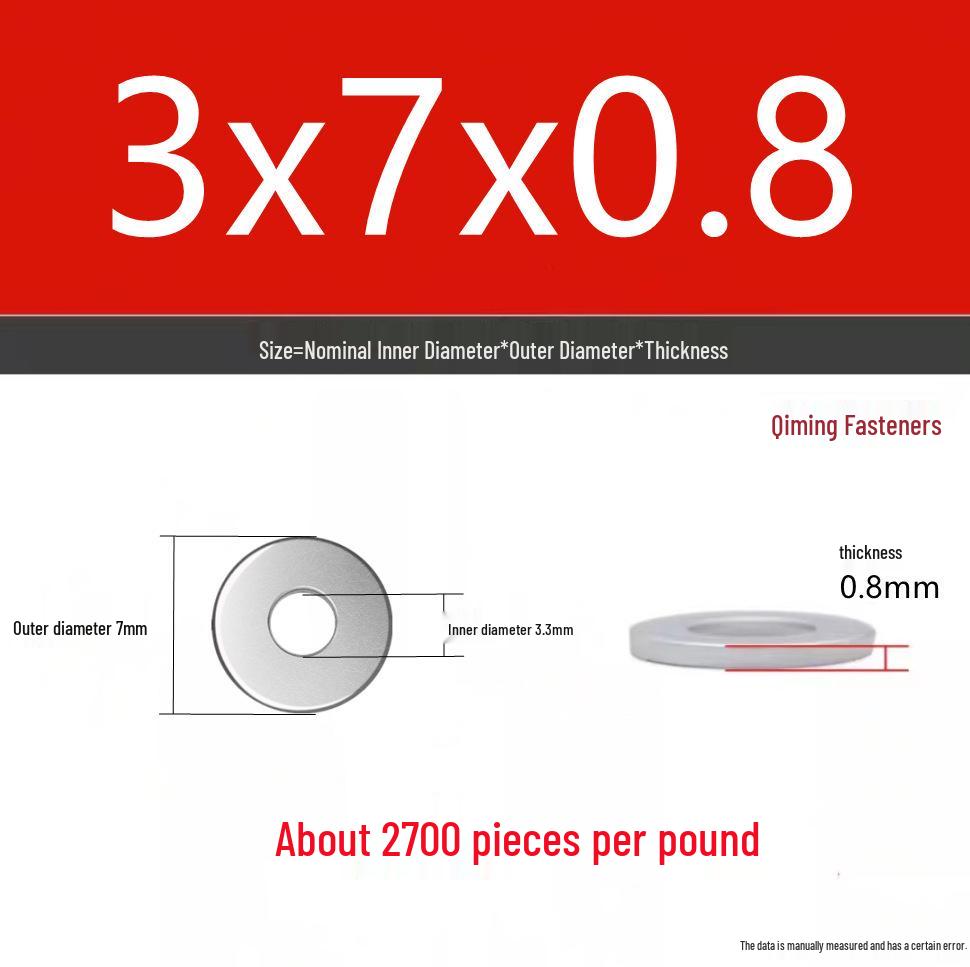4.8 Grade Galvanized Iron Flat Washer M3-M40 Oversized Metal Screw Gasket Washer