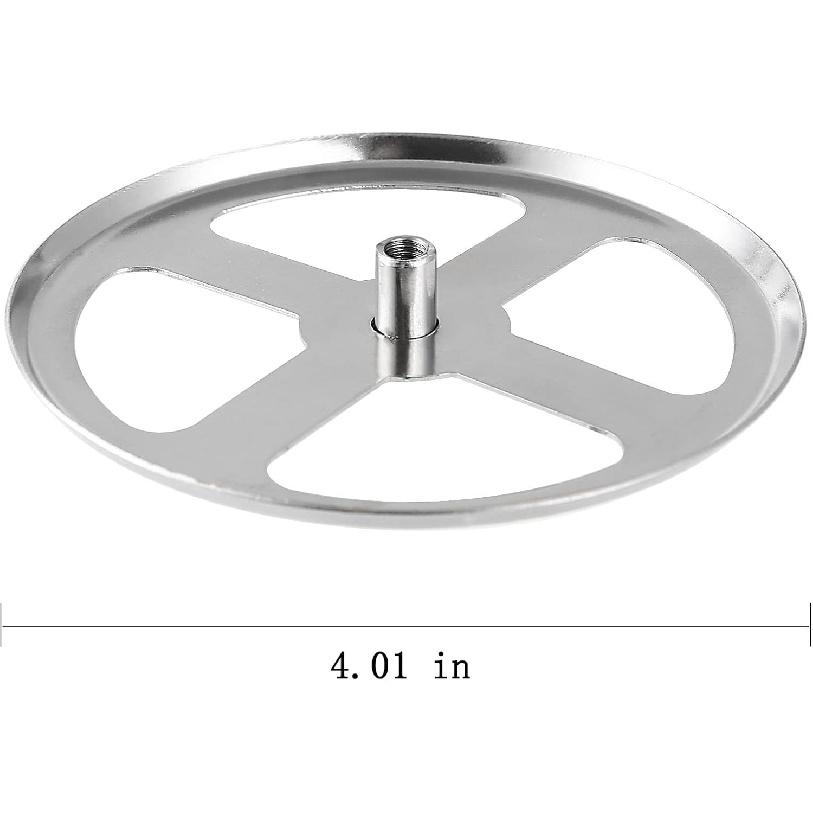 French Press Replacement Base Plate with Permanently Attached Nut and Removable Nut for 50oz Coffee Press