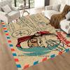 Christmas Santa Claus Delivery Floor Mats for Living Room, Bedroom and Room Decoration Are Suitable for Gifts.