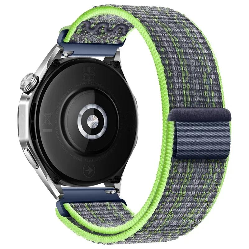 20mm 22mm Smart Watch Strap for Amazfit Balance GT4/3/2 46mm Nylon Loop Bracelet for Samsung Galaxy Watch 4/6 Classic 5 Pro 45mm