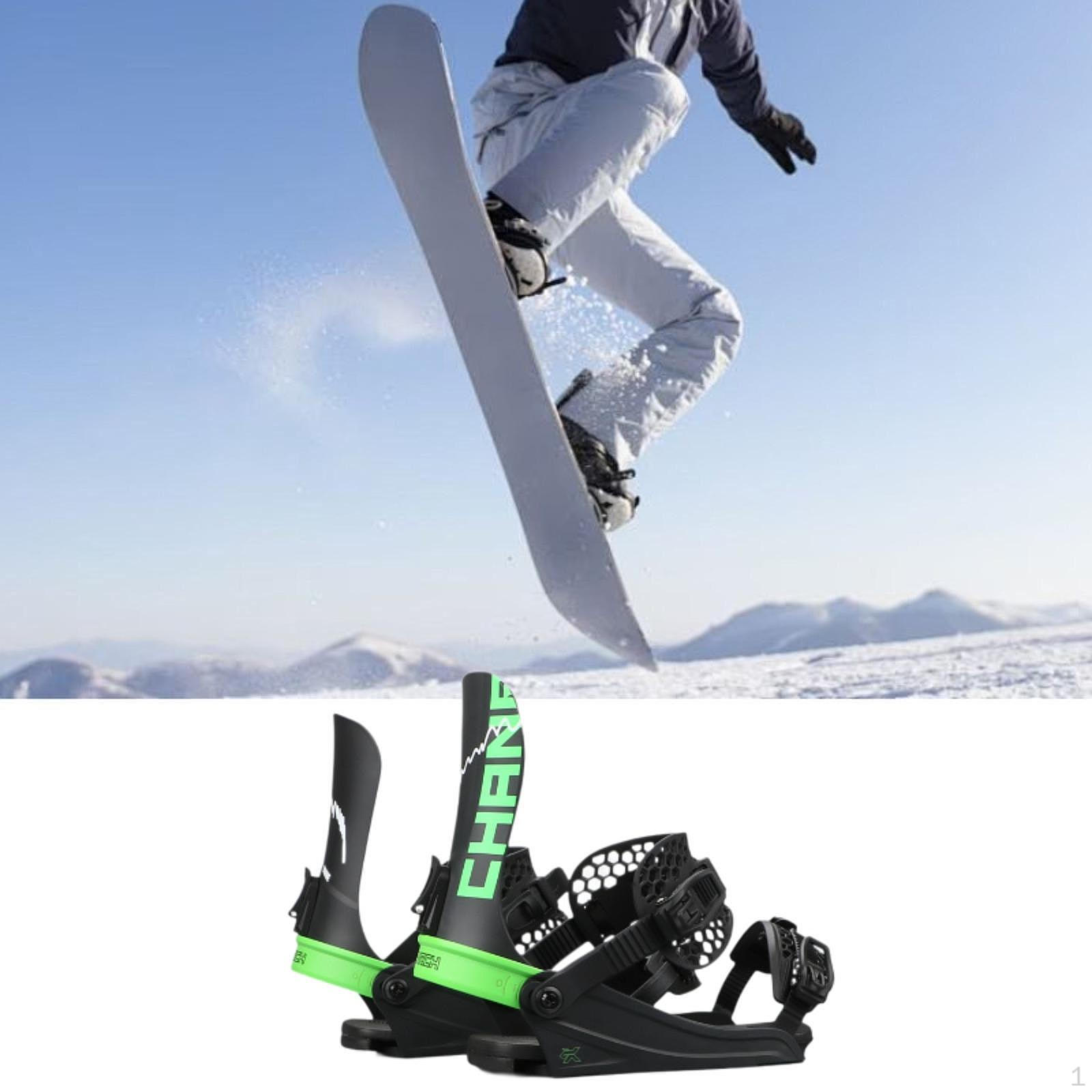 

Крепления для сноубординга для взрослых, регулируемое снаряжение для начинающих Black Green M