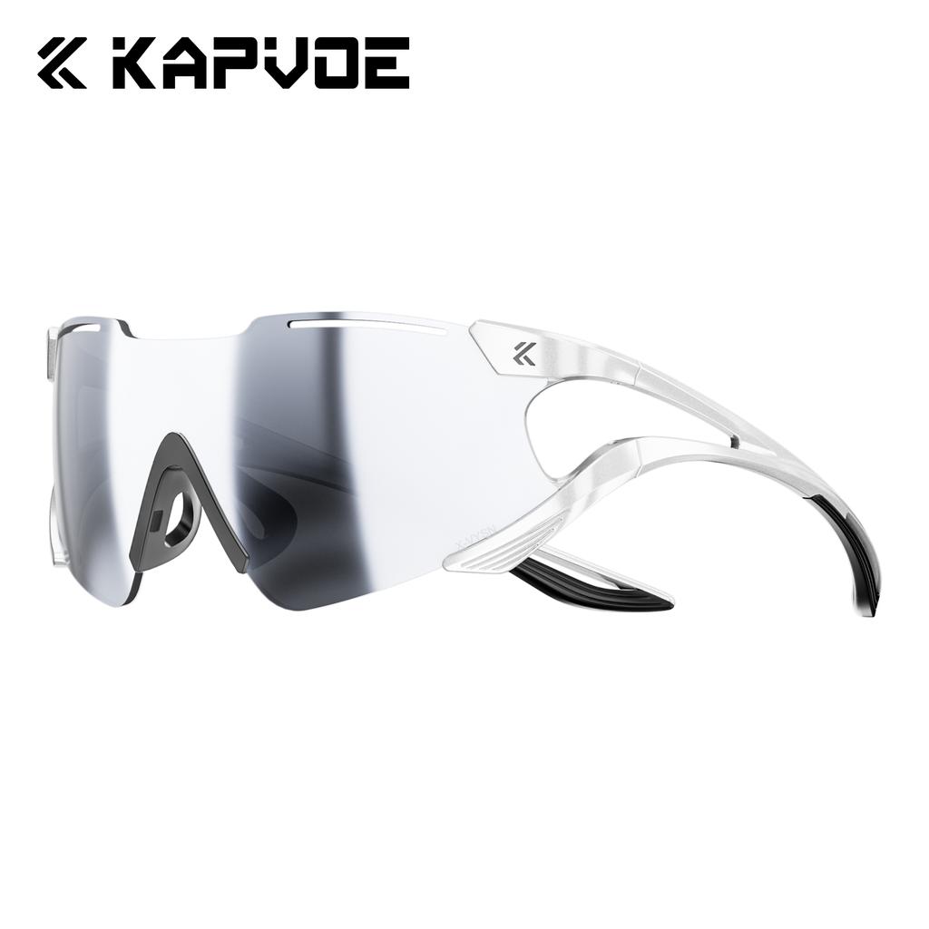 Kapvoe Photochromic Sunglasses Fashion Cycling Glasses Outdoor Sports Glasses UV400 Eyewear MTB Road Men Goggles Bicycle Women
