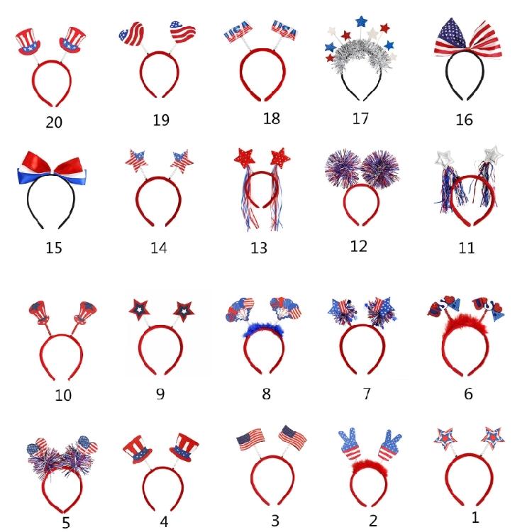 Kraamverkoper Haarband Onafhankelijkheidsdag Juli Kostuum 4 Juli Hoofdband Feest