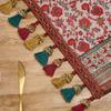 Retro High-end Table Flag Restaurant Waterproof Oil Resistant Table Mat Holiday Home Tea Table Cabinet Jacquard Tassel Wrinkle-resistant Table Runner