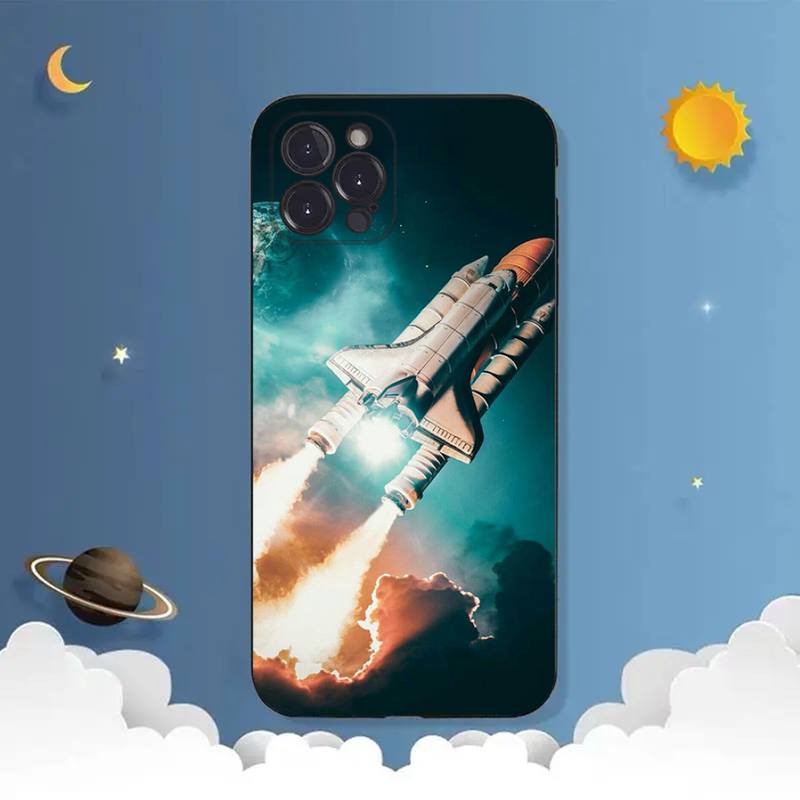 Pouzdro na telefon Space Rocket pro iPhone Samsung Galaxy Redmi Xiaomi Oppo OnePlus Note SA 7 8 9 10 11 12 13 14 20 21 22 23 53 54 Pro Max Ultra TPU Soft