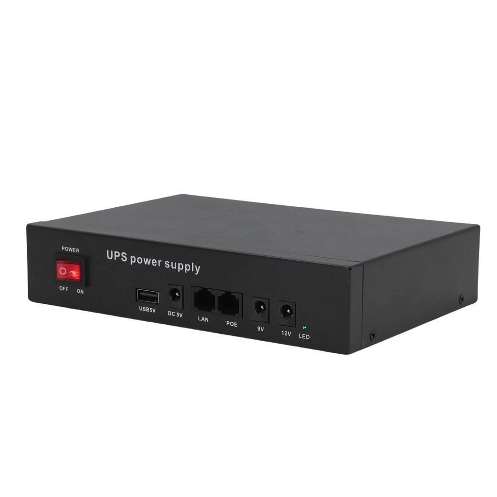 UPS Power Supply 12000mAh  5V9V12V POE24V Output Uninterruptible Battery Backup for Household Appliances