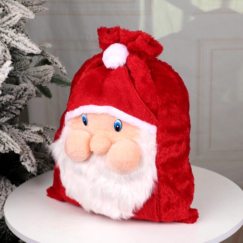 1-3Pcs Large Santa Claus Christmas Gift Bag with Drawstring for Xmas Tree Home Decoration Candy Gift Storage Bag New Year Party