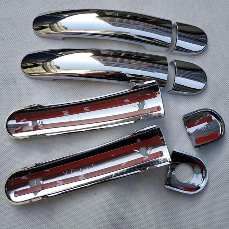 For Sk+oda Octavia 2 ii mk2 a5 tour RS parts accessories Plastic Chrome Car Door Handle Cover Trim handles covers Styling